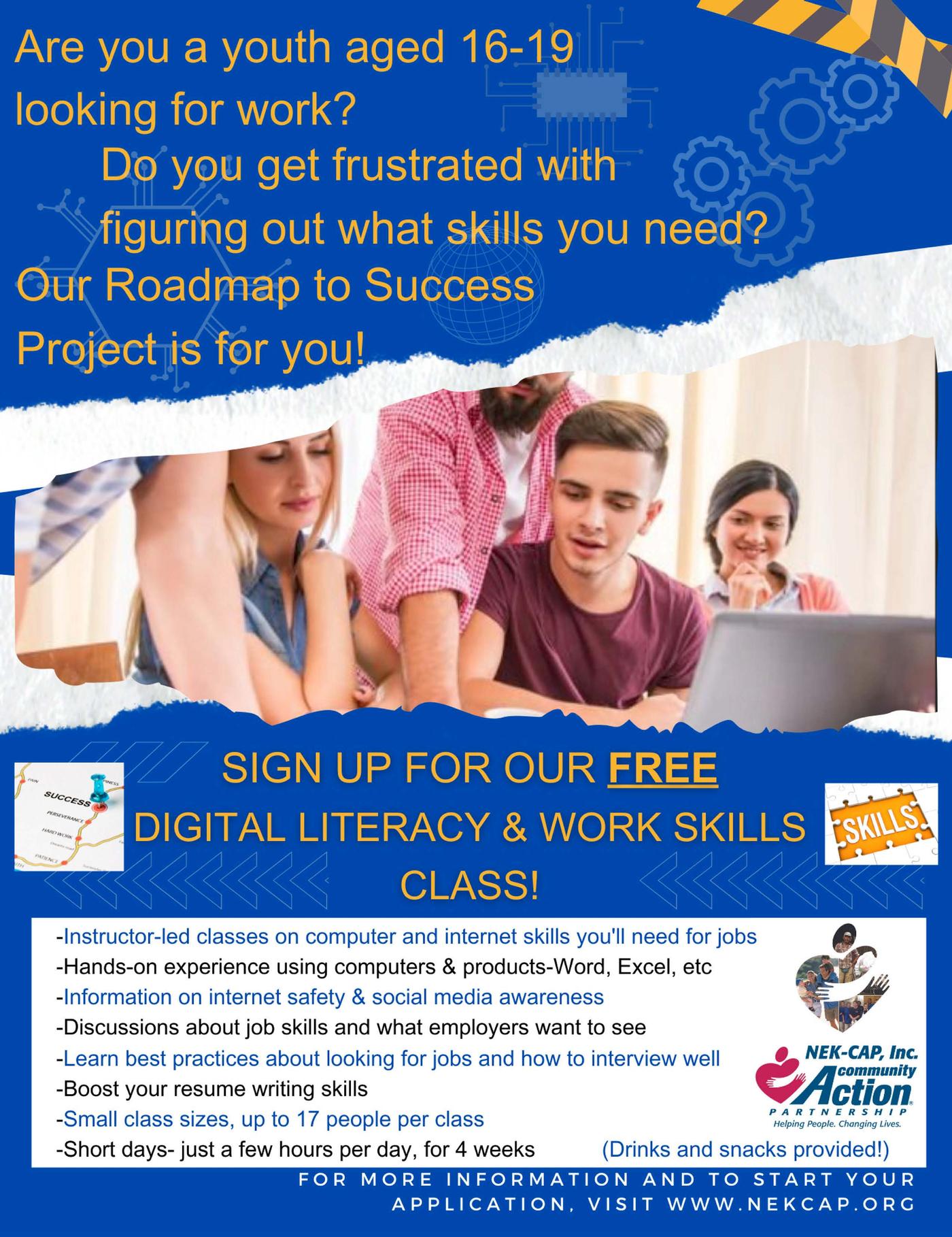 Digital Literacy Class Poster